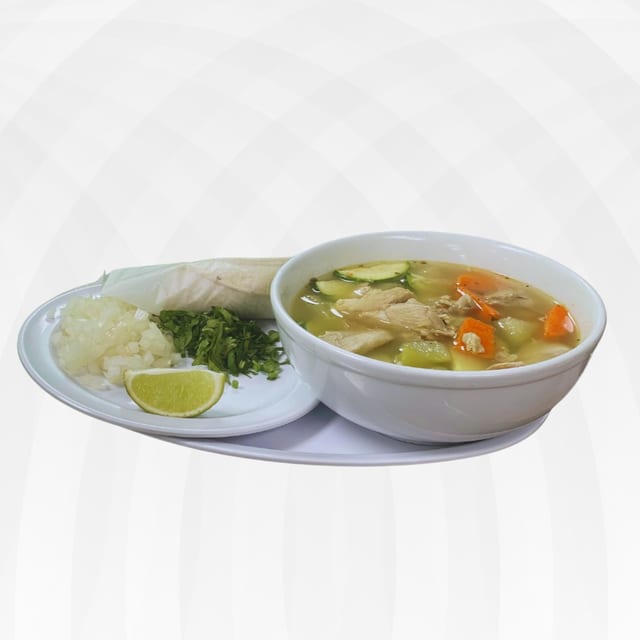 Sopa de pollo.
